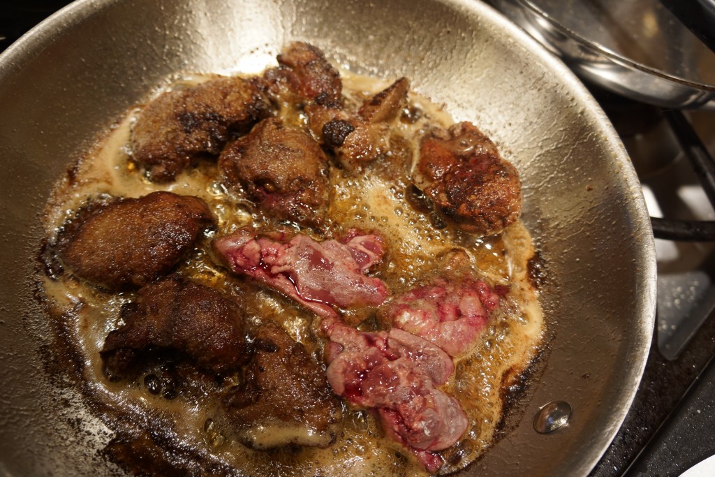 Chicken Livers with Mushrooms | At Home With Friends