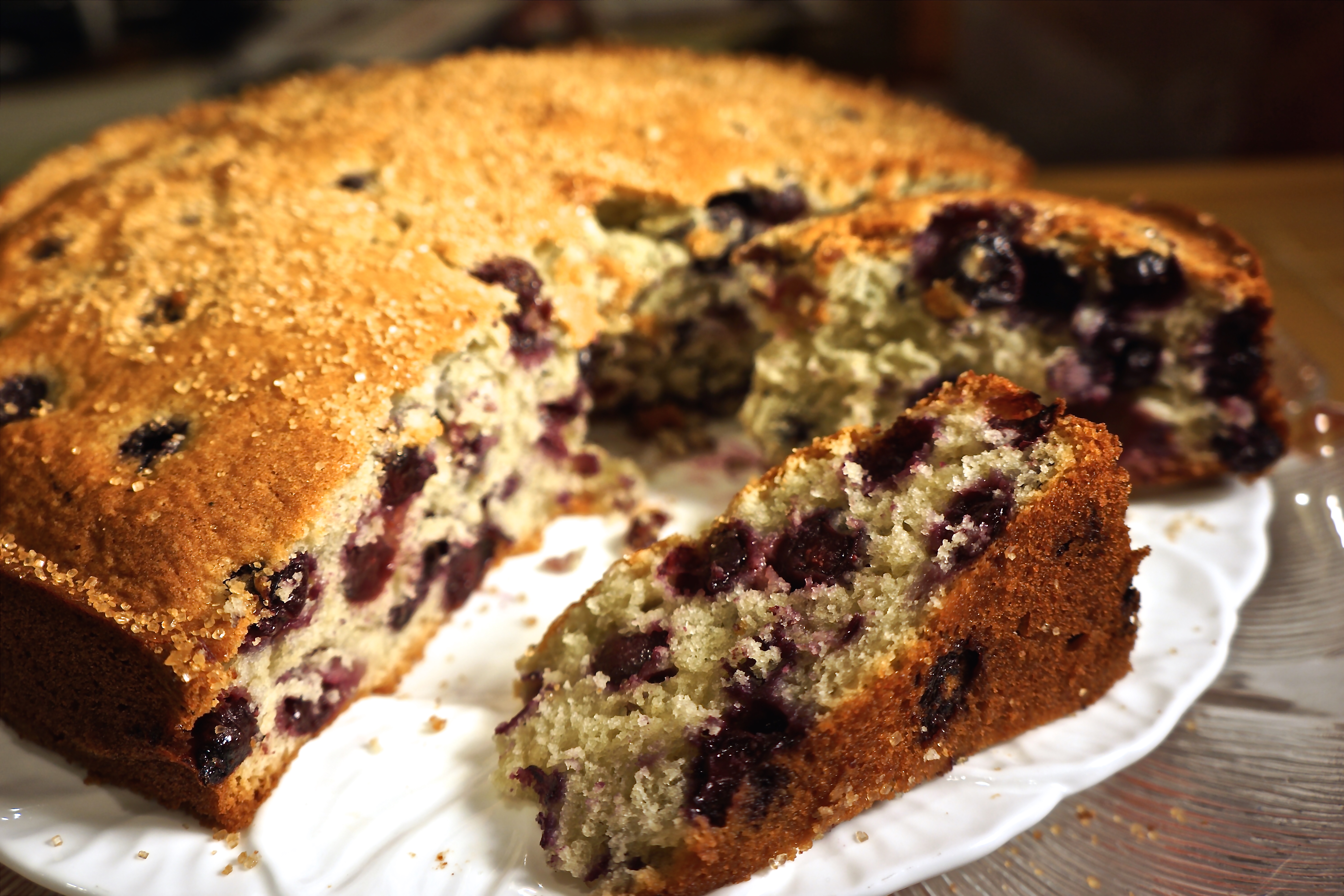 Blueberry Muffin Cake | At Home With Friends