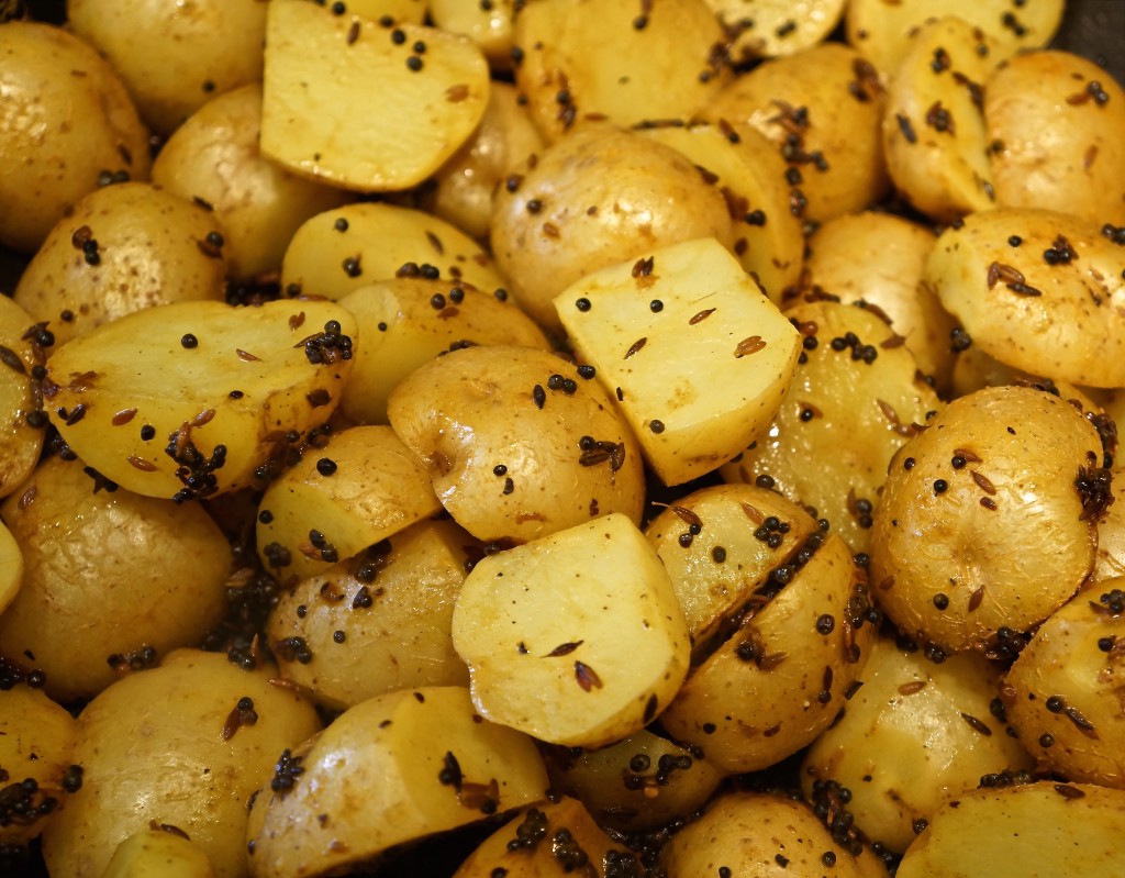 Indian Spiced Potatoes | At Home With Friends