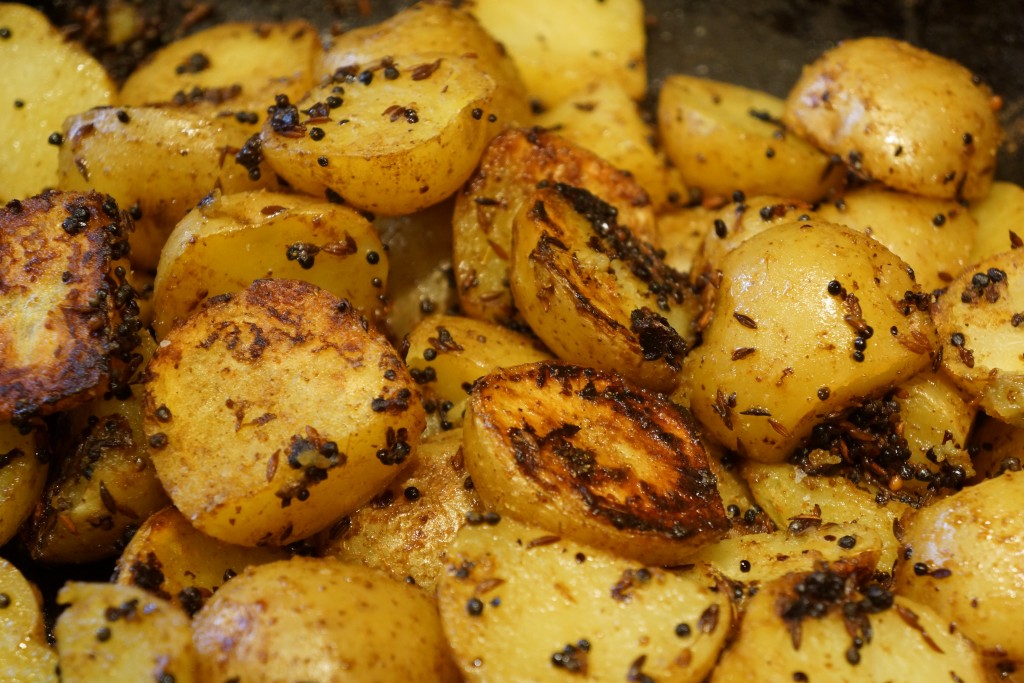 Indian Spiced Potatoes | At Home With Friends